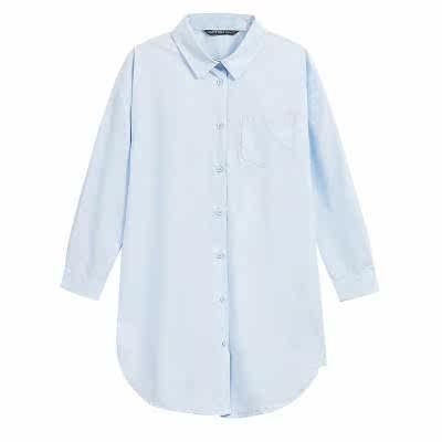 2019秋新款欧美时尚性感中长男友风宽松衬衫工装长袖家居服睡衣女|ruв категории Женская одежда, рубашка - от Buy2taobao.com для оказания профессиональной услуги покупки агента Taobao