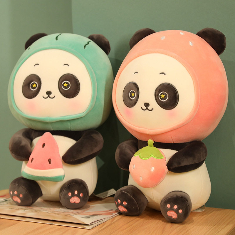 cute cartoon panda childrens plush toy panda doll pillow