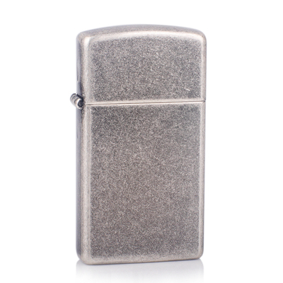 ZIPPO之宝煤油防风打火机纤巧窄机仿古银系列貔貅唐草鲤鱼花仙子