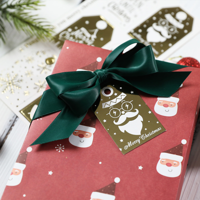 圣诞吊卡礼品礼物包装烫金吊牌