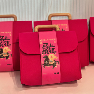 珍珠手提毛毡包 美业伴手礼结婚伴娘礼物公司企业员工福利