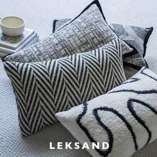 ins风腰枕民宿酒店软装靠枕车用长条抱枕办公室椅子腰靠沙发靠垫