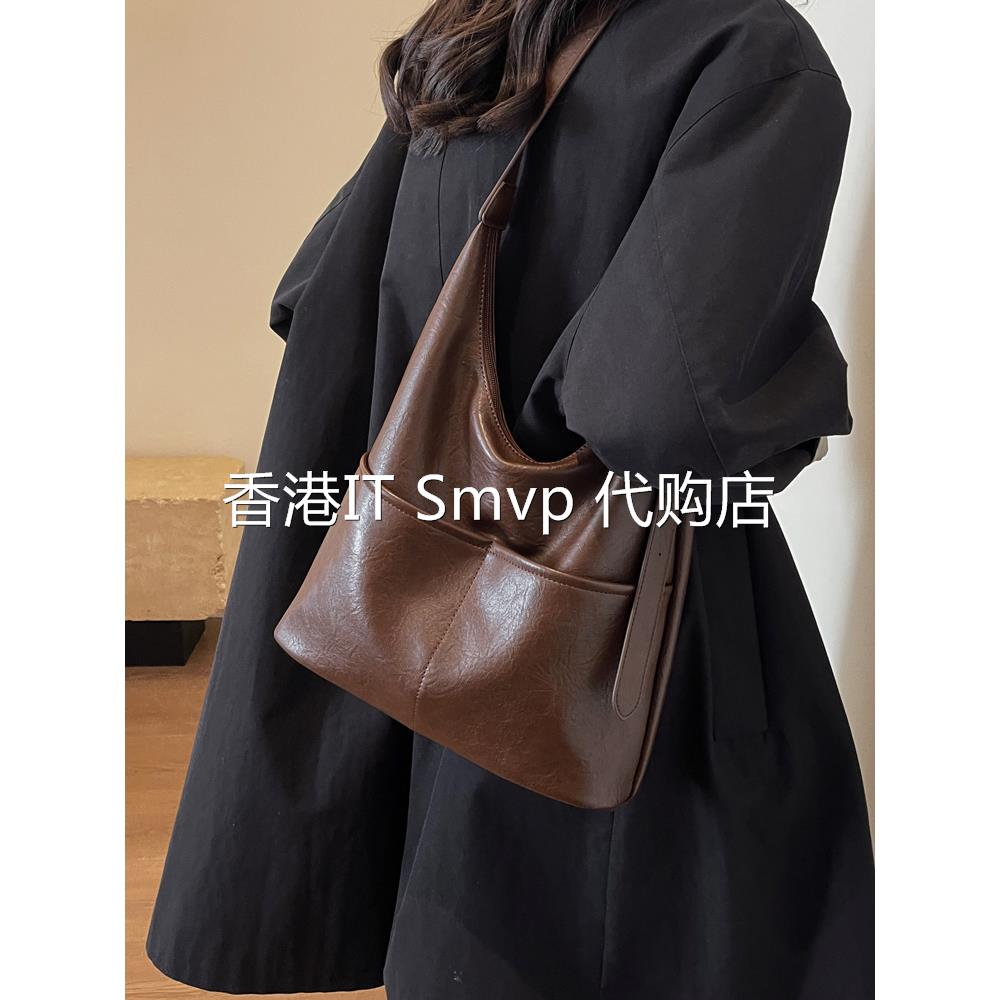 香港IT Smvp托特包包女2025新款潮高级感通勤腋下包女士大容量单