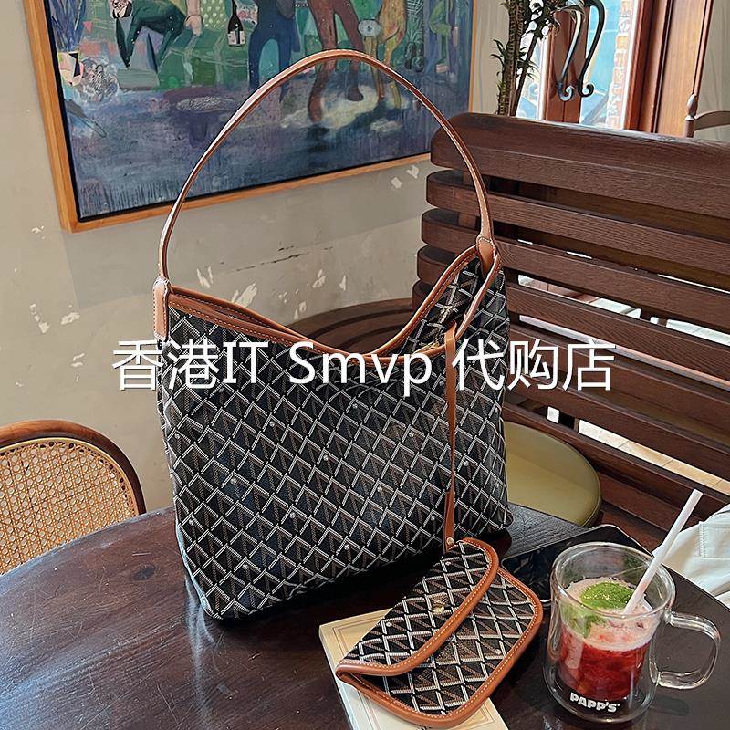 香港IT Smvp上班通勤托特包女大容量2025新款休闲秋冬百搭今年流