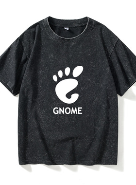 redhat opensuse debian gentoo arch linux gnome程序员T恤短袖