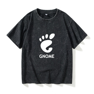 gentoo debian opensuse linux gnome程序员T恤短袖 arch redhat