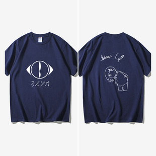 潮衣服 bunaT恤短袖 ヨルシカsuis夜鹿yorushika周边nico唱见n