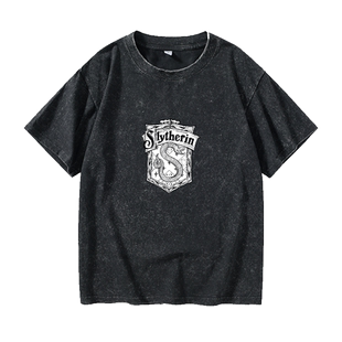 电影周边哈利波特HarryPotter格兰芬多斯莱特林学院T恤短袖个性衣
