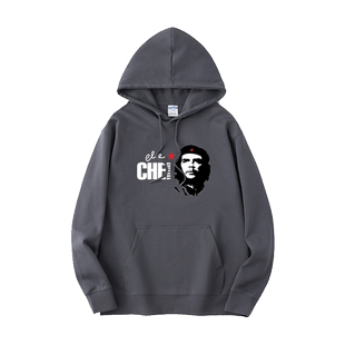 古巴红色革命英雄切格瓦拉卫衣连帽潮衣服套头衫带帽男女上衣宽松