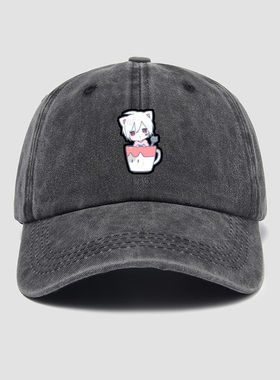 唱见まふまふmafumafu原创音乐ACG周边帽子棒球帽男女新款软顶鸭