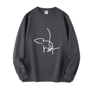 约翰尼德普John Depp签名 加勒比海盗周边卫衣圆领大码衣服套头男