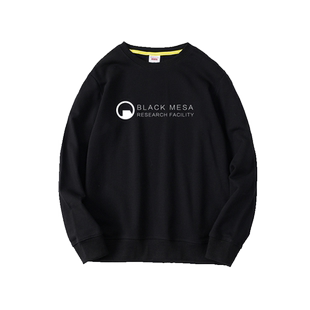 Black Mesa半条命黑山周边卫衣圆领bf风套头宽松男女情侣装运动春