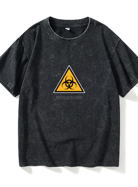 生化危机Biohazard浣熊保护伞T恤短袖个性衣服女男圆领大码宽松夏