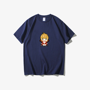 T恤短袖 night远坂凛尼禄像素动漫周边二次元 潮衣服女 stay fate