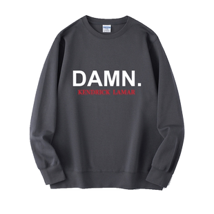 Kendrick Lamar DAMN嘻哈说唱卫衣圆领休闲衣服套头男女上衣宽松
