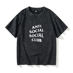 学生衣服女男圆领大码 CLUBUNDEFEATEDT恤短袖 宽松夏 SOCIAL ANTI