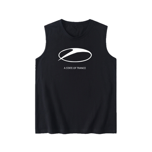 DJ电音A STATE OF TRANCE背心T恤无袖短袖原创衣服坎肩男女圆领大