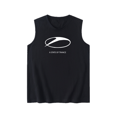 短袖原创坎肩圆领背心