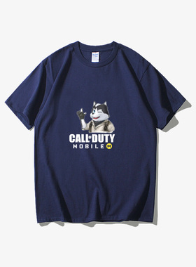 使命召唤CODM手游幽灵手机游戏周边T恤短袖潮衣服女男圆领大码宽