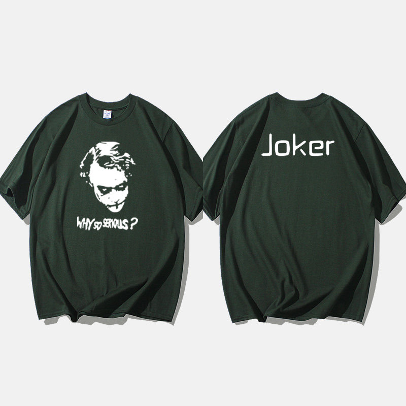 自杀小队 X特遣队 小丑Joker DCT恤短袖新款男女圆领大码宽松夏季