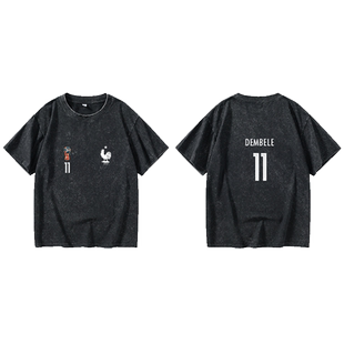 18法国国家队球衣训练服 7号格列兹曼 姆巴佩 博格巴T恤短袖港风