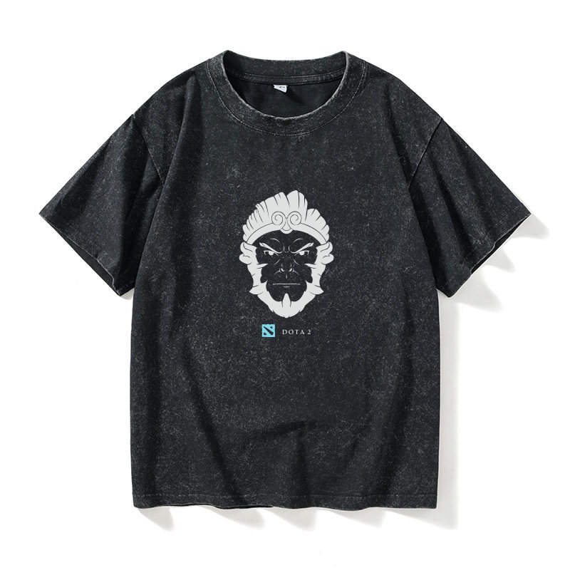 dota2 monkey king 齐天大圣t恤短袖潮衣服女男圆领大码宽松夏季