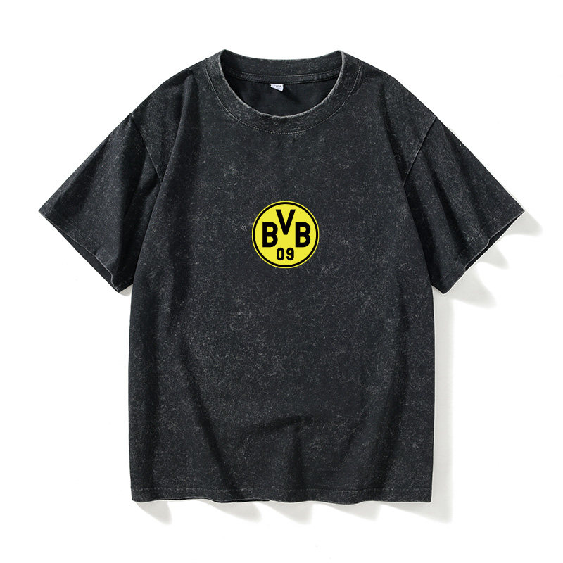 足球运动德甲大黄蜂BVB多特蒙德】T恤短袖个性衣服女男圆领大码宽