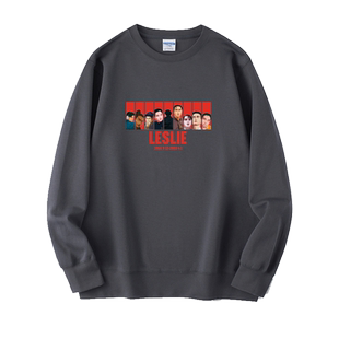 纪念哥哥张国荣T恤衫Leslie同款电影周边卫衣圆领慵懒风衣服套头