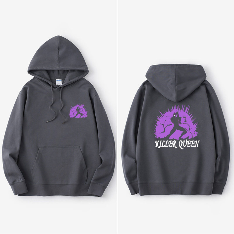 jojo的奇妙冒险动漫外套吉良吉影杀手皇后卫衣连帽外搭衣服套头男