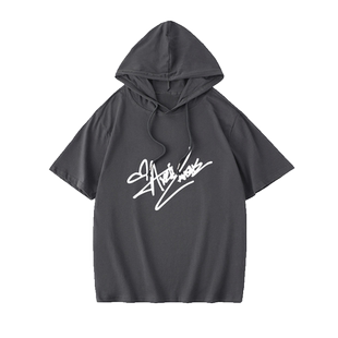 艾薇儿拉维尼Avril Lavigne签名周边T恤短袖潮衣服女男连帽背心宽