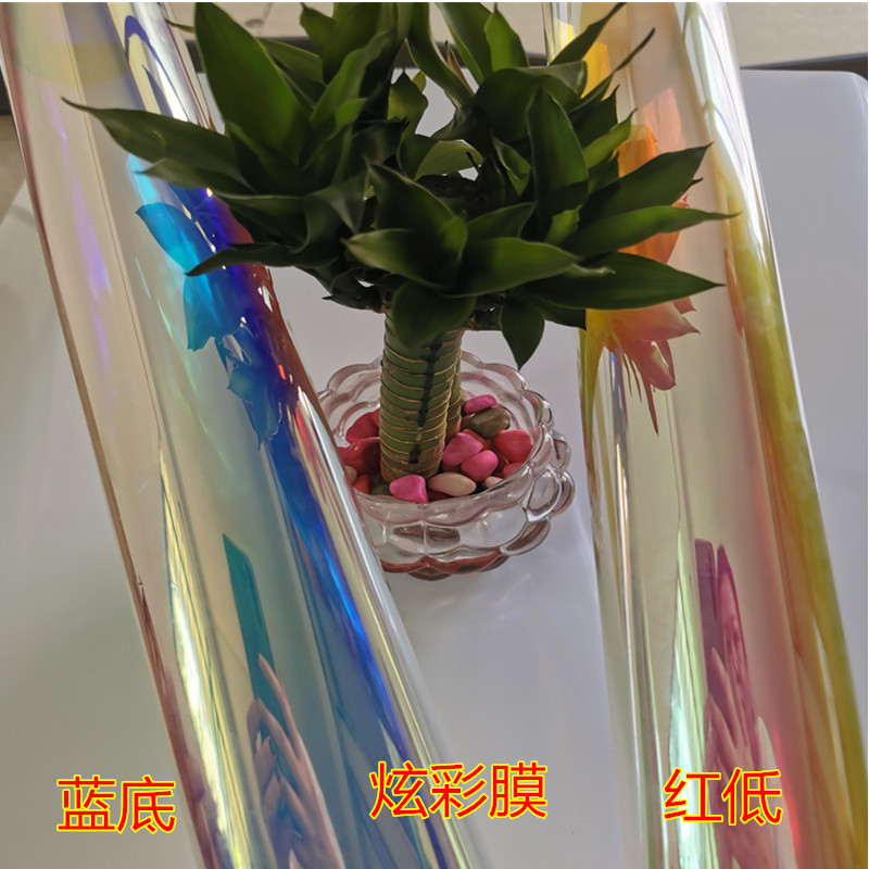 办公室玻璃彩色贴纸赠送贴膜工具