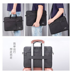 宏碁非凡Go Air 14英寸电脑包斜挎两用男士通勤可单肩女生行李箱可挂手提笔记本包出差商务防泼水配件