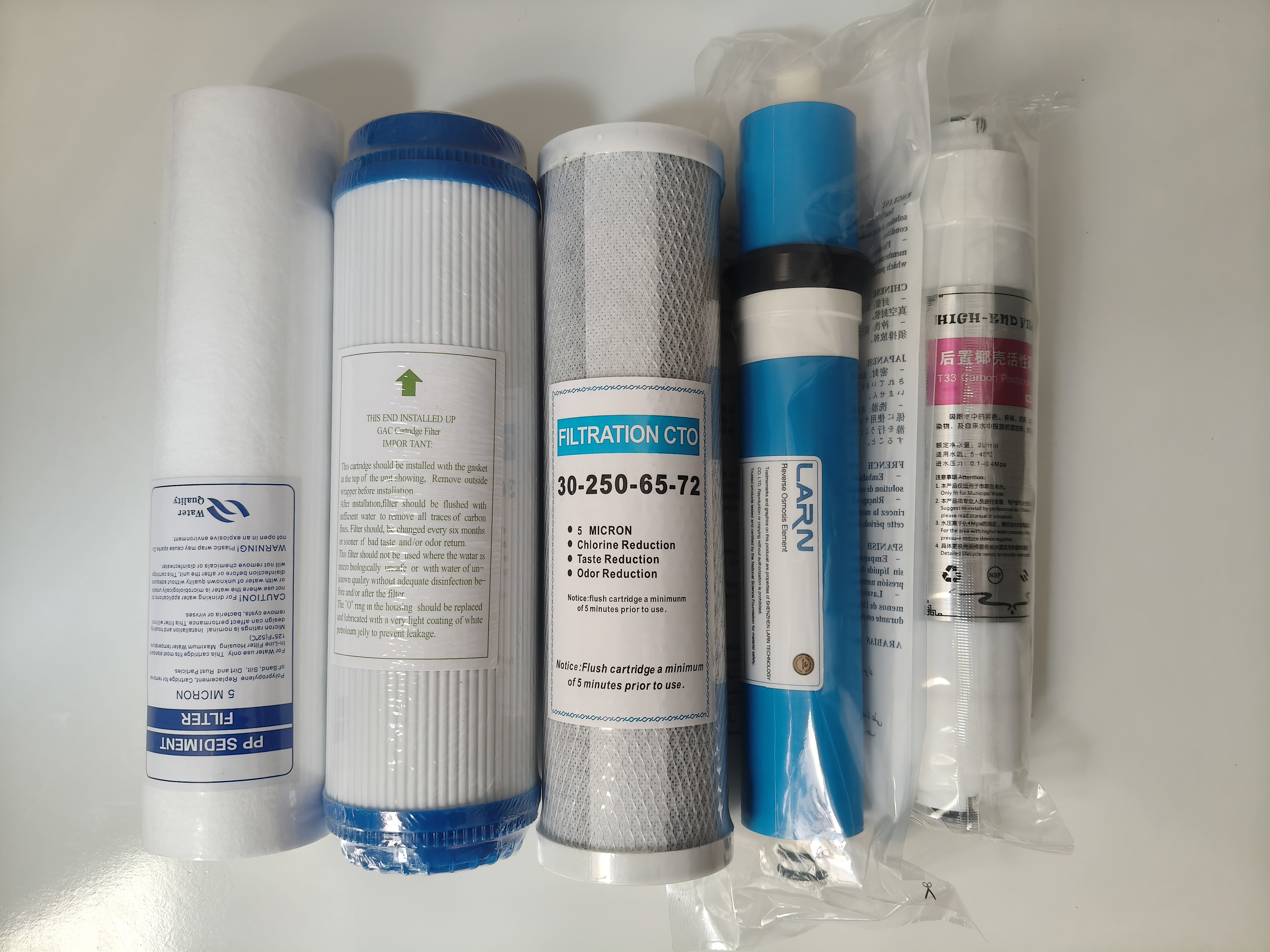 华尔康非原装家用净水器滤芯HRK-ROAO-/35/38/22通用5级净水滤芯