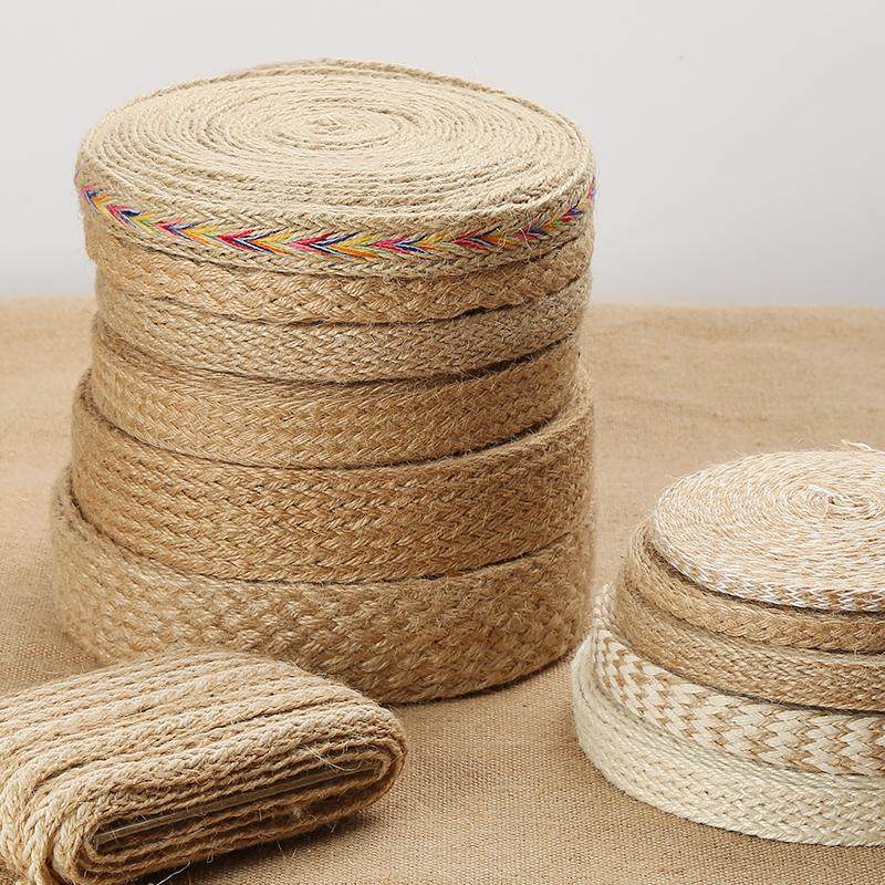 扁宽复古麻绳水管遮挡装饰美化粗绳子手工编织diy材料缠绕管道,纺织面料/辅料/配套,织带/丝带/缎带,淘宝优惠券,粉丝福利购,淘宝优惠卷