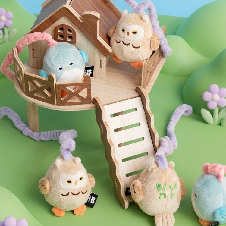现~mollypets* 韩国代购biteme正品宠物猫狗小鸟毛绒发声玩具鱼竿