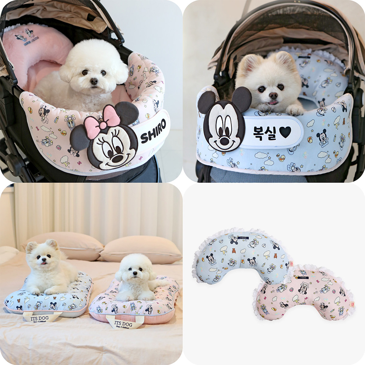 itsdog迪士尼宠物推车边缘垫子