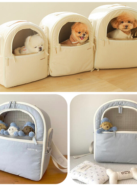 现~mollypets* 韩国代购ba&ttang正品透气宠物猫狗外出双肩包背包