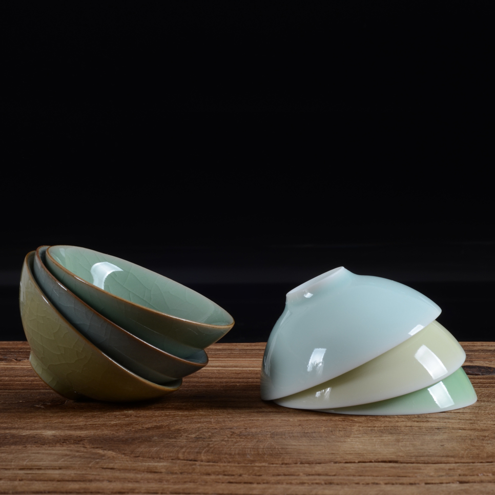 陶瓷中式风一口杯功夫茶具