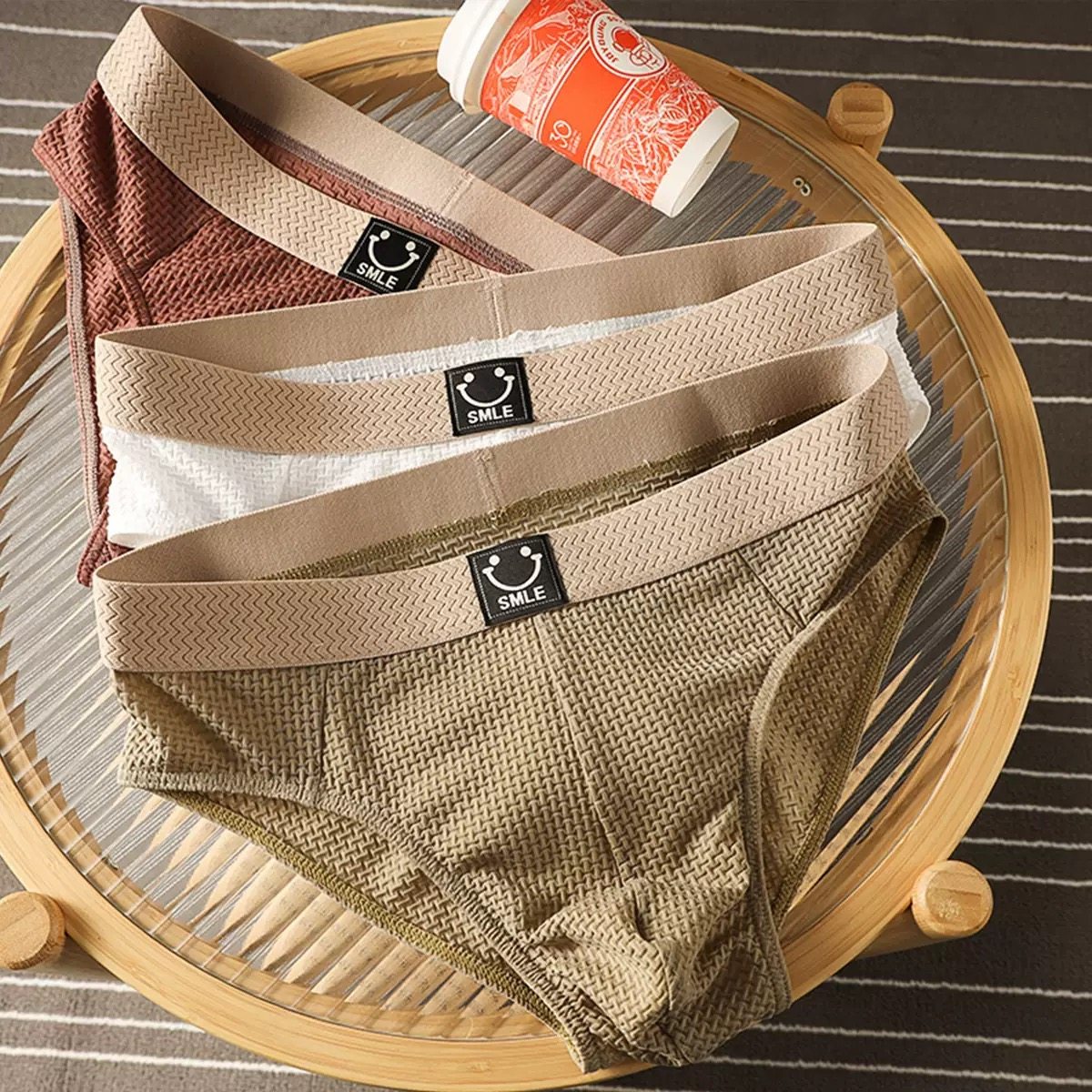 甜米家的内裤男士青年冰丝三角裤男生夏季薄款短裤男款黑色白裤头,女士内衣/男士内衣/家居服,男三角内裤,淘宝优惠券,粉丝福利购,淘宝优惠卷