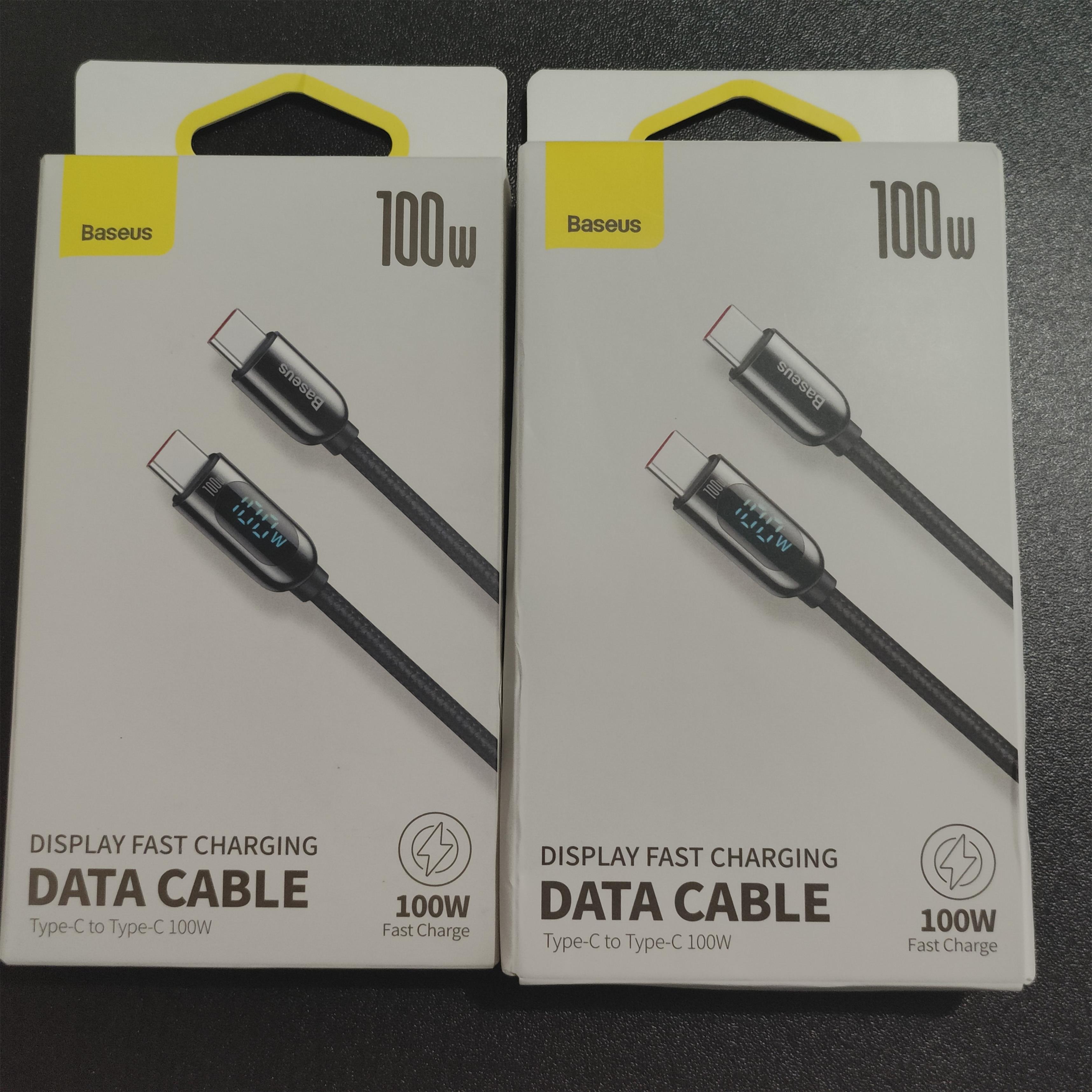 PD100W快充数据线倍思功率数显