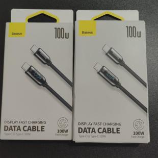 5A适用苹果iPhone15 20V MacBookPro笔记本华为小米三星手机 Type 100w快充数据线带功率数显Type