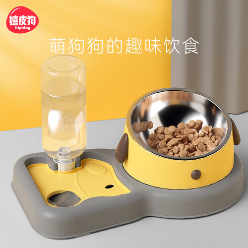 多功能宠物碗饮水一体保护颈椎