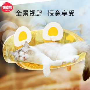 通用猫吊床窗户吸盘太空舱猫咪睡窝秋千宠物沙发吊篮用品 猫窝四季