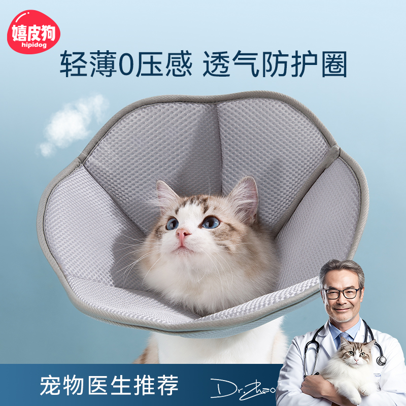 伊丽莎白圈猫绝育项圈猫咪防舔头套围脖颈圈防咬羞耻圈软伊丽沙白-封面