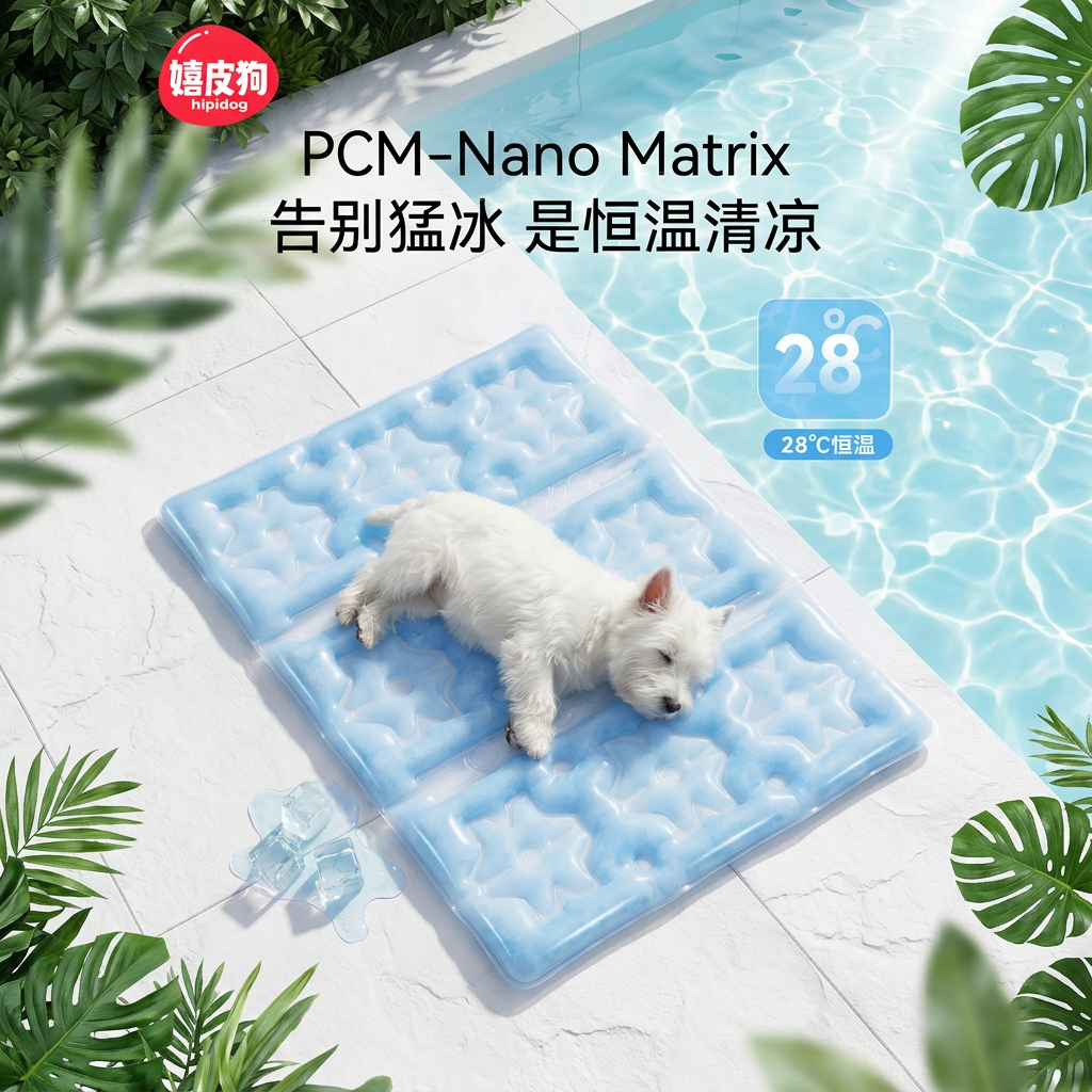 嬉皮狗宠物冰垫凉窝狗垫子狗窝猫咪夏季睡垫降温神器夏日恒温冰垫
