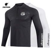 长袖 速干T恤定制印logo拉链紧身衣篮球运动健身教练工作服订制男