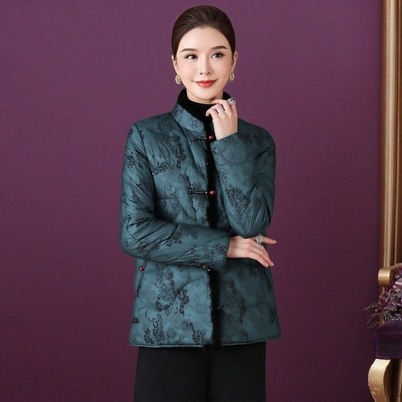 2026年冬季时尚百搭年轻妈妈女装水貂毛领90白鸭绒羽绒服修身版型