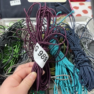 圆柱松紧带一组6个颜色每个颜色10米 总共60米 随机配色 满20包邮