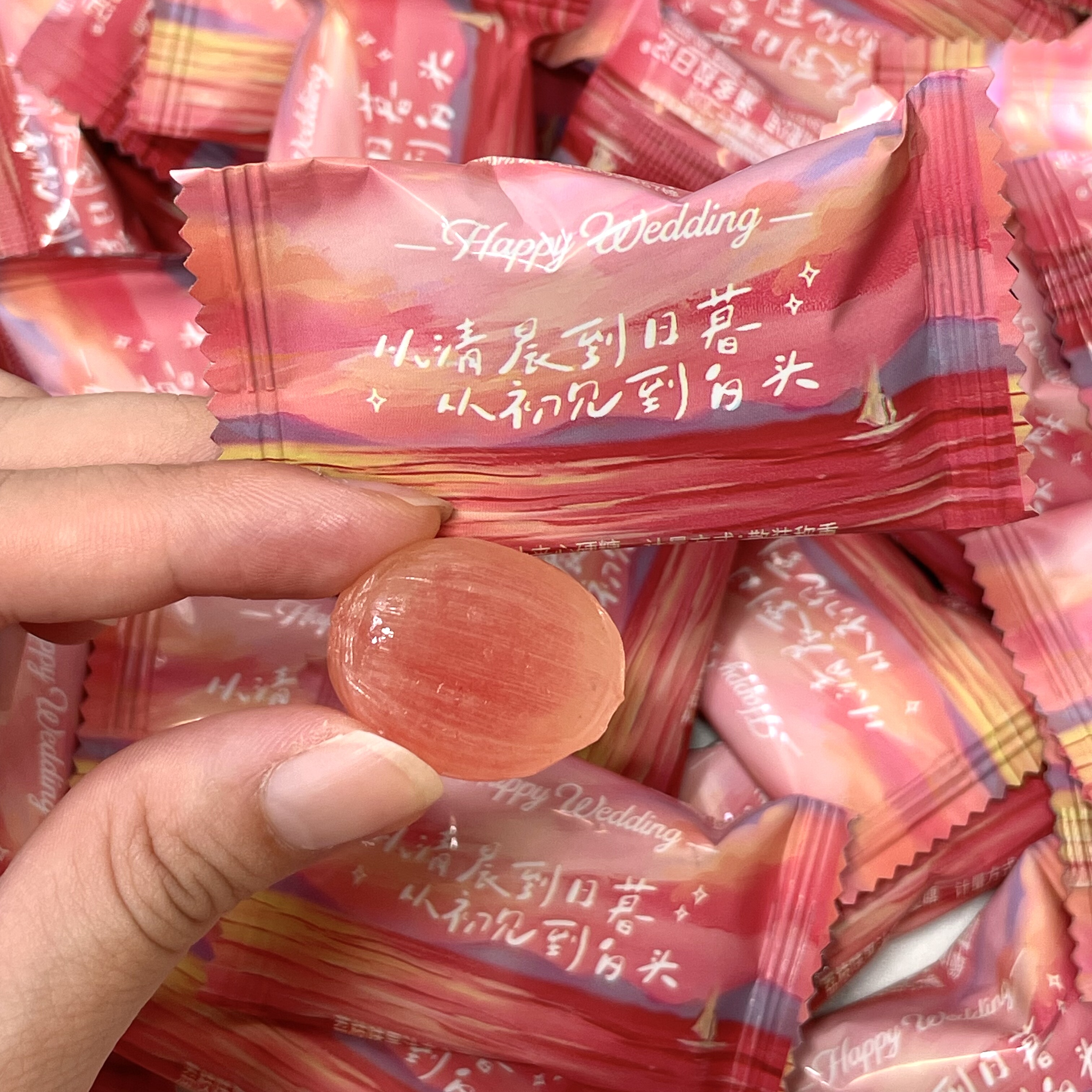 潘多拉日记荔枝味果汁夹心硬糖结婚喜糖婚礼糖果散装水果糖小零食