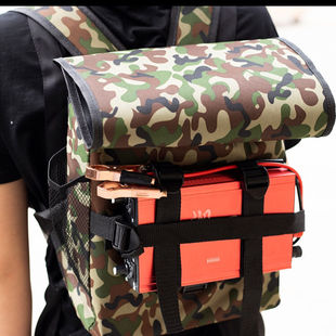 12V锂电池背包加厚防水新款舒适双肩背包蓄电瓶逆变器户外专用